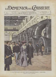 Der Besuch der Monarchen im größten Wasserkraftwerk Europas in Vizzola-Ticino